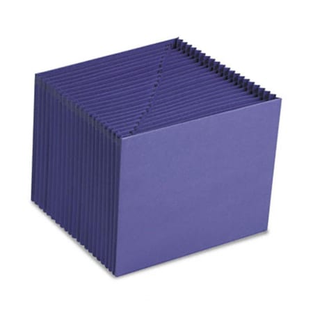 Made-To-Stick Heavy-Duty A-Z Open Top Expanding Files 21 Pockets Letter Purple MA41215